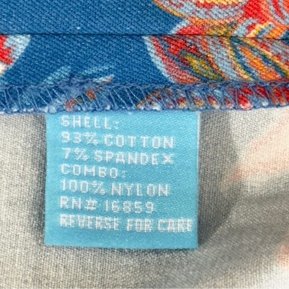 J. McLaughlin Blue and Pink Knee-Length Pencil Skirt Size 12 - Picture 5 of 7